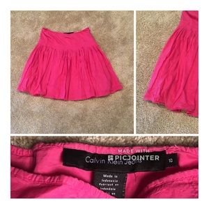 Calvin Klein jeans sz 10 pink flirty skirt